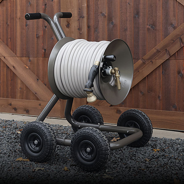 How to Reel a Polyurethane Garden Hose Onto an ELEY Hose Reel