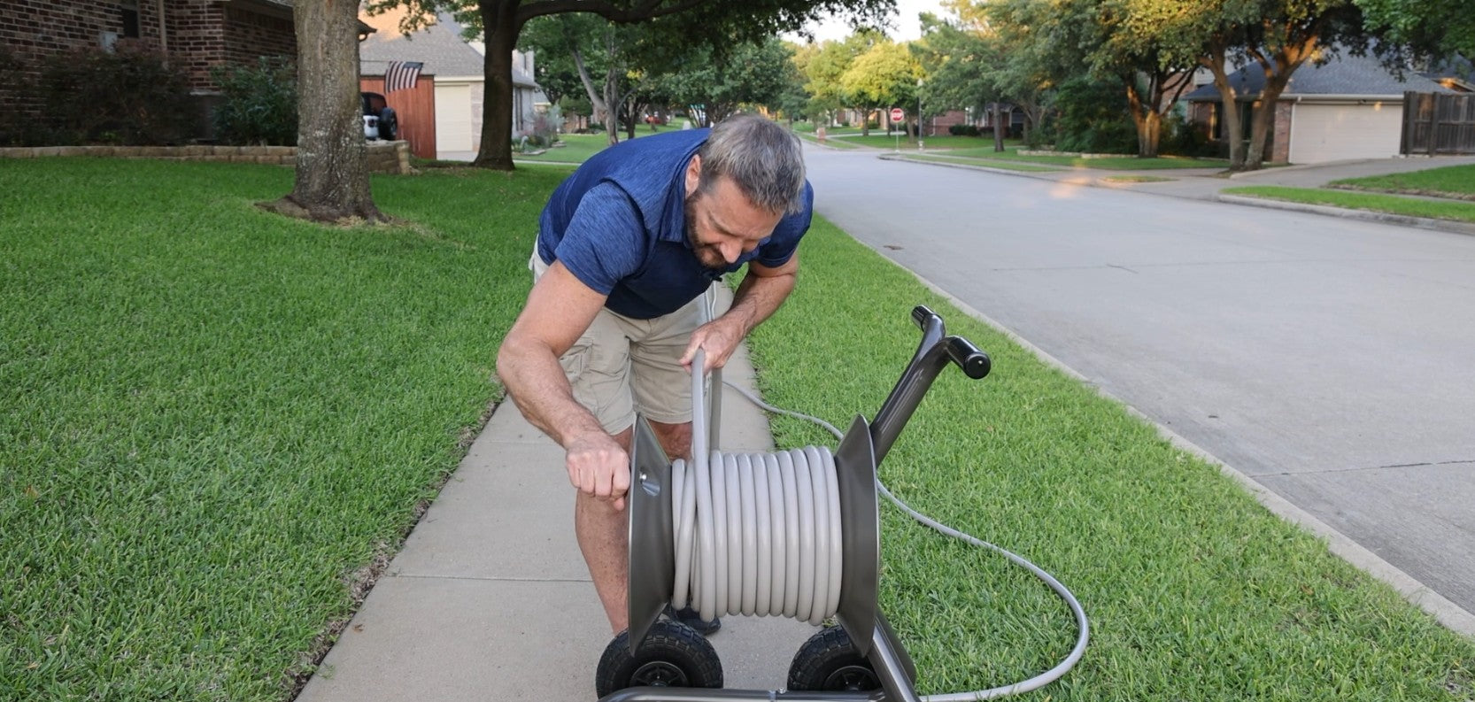 How to Unbox, Set Up, and Reel an ELEY Polyurethane Garden Hose
