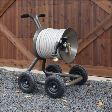 Ashman Garden Hose Reel Cart - 4 Wheels Portable Garden Hose Reel Cart –  Ashman Online