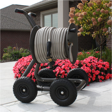  Portable Empty Hose Reels Holder Garden Hose Cart Water Pipe  Save Space Garden Hose Storage Reels Car : Patio, Lawn & Garden