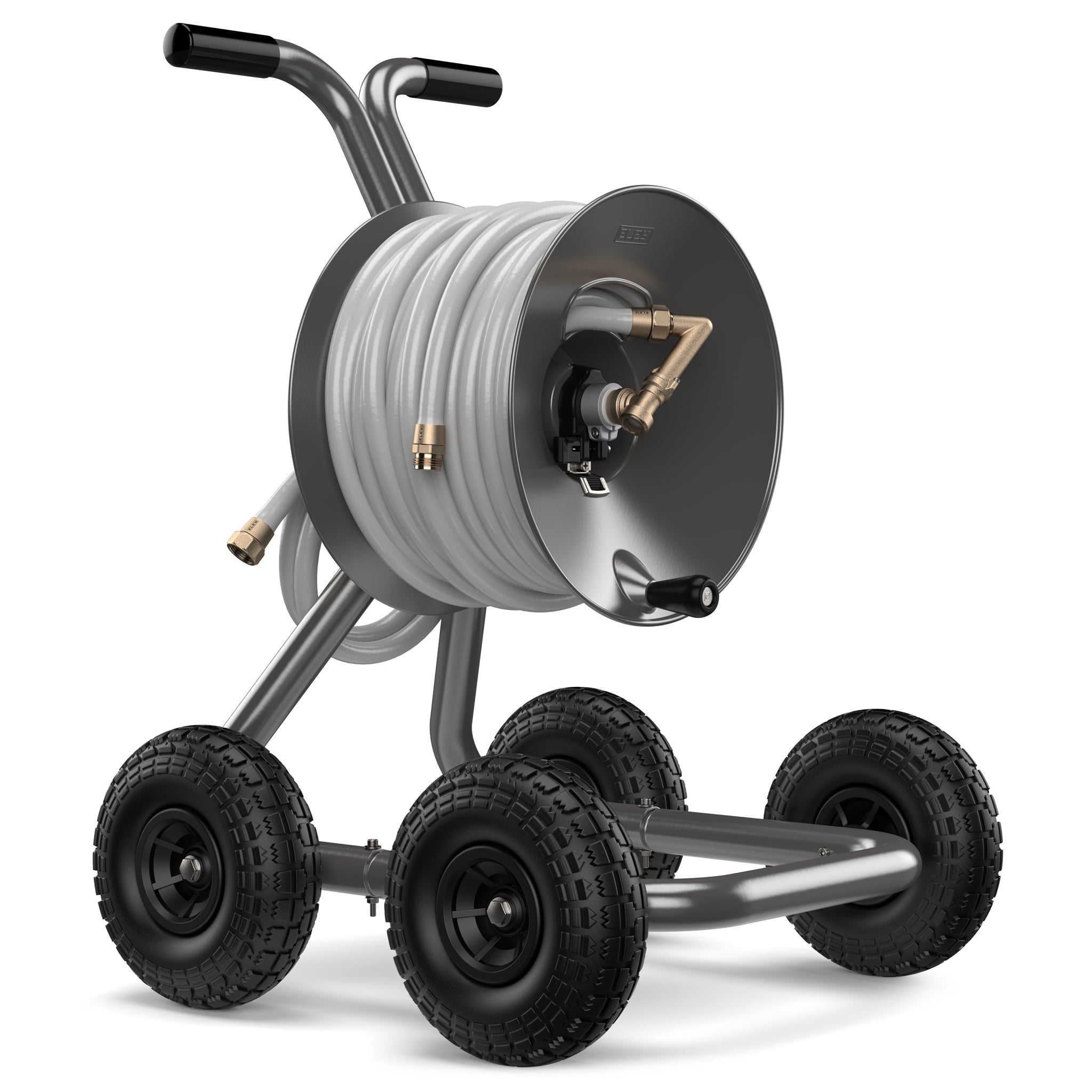 4 Wheel Garden Hose Reel Cart – Eley Hose Reels