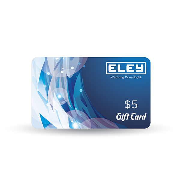 ELEY watering done right five dollar gift card