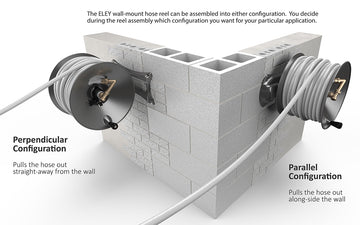 HydroSure 100m Heavy-Duty Wall Mounted Hose Reel