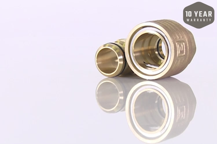 Set Von 9 Aluminium Quick Connector Für Gartenschlauch – Schnellkupplungen 3/4 Zoll, Inkl. 6 Stecker & 3 Kupplungen
