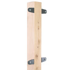 Eley Wood Post Mount Kit for 1041 and 1041X wall mount reels. Brackets are powder-coated (wood post not included).